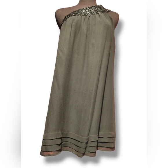 One shoulder beaded dress - Picture 1 of 7